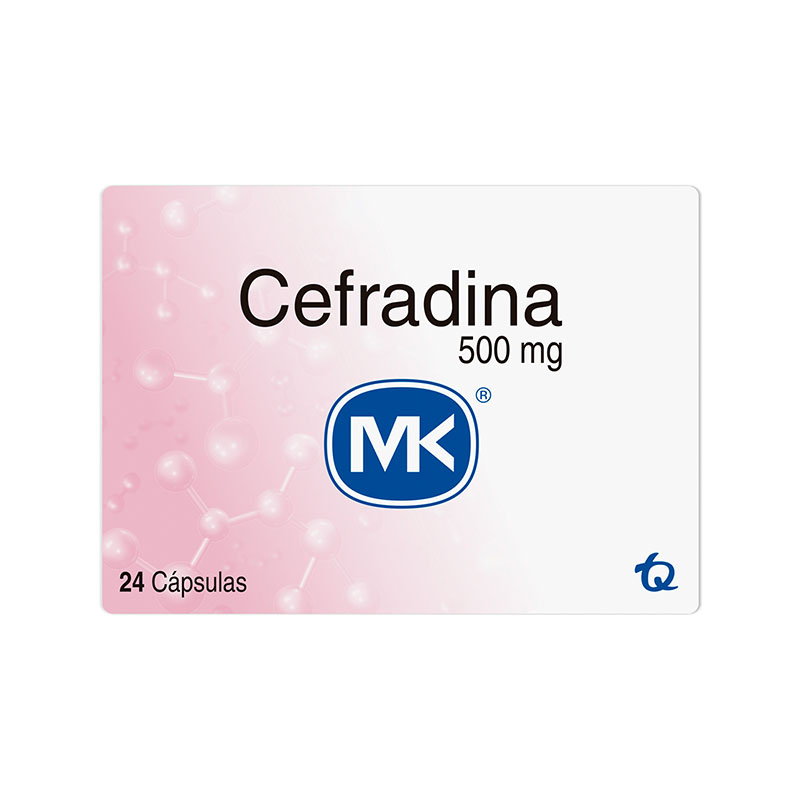 Cefradina 500 Mg 24 Cápsulas Mk – Droguería Refugio Covelli